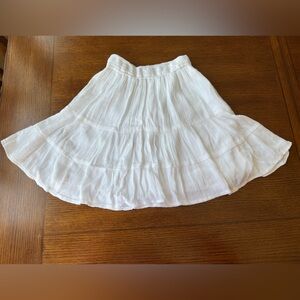 Hollister white skirt